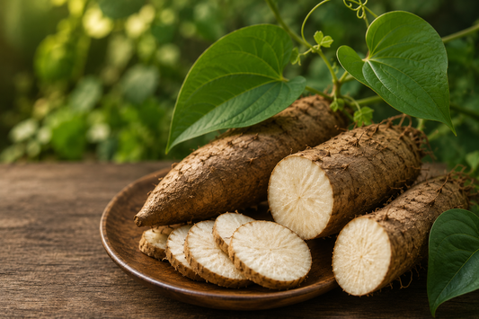 Wild yam root, the source of dioscorea