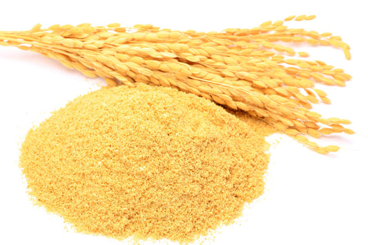 Rice kernel and rice bran